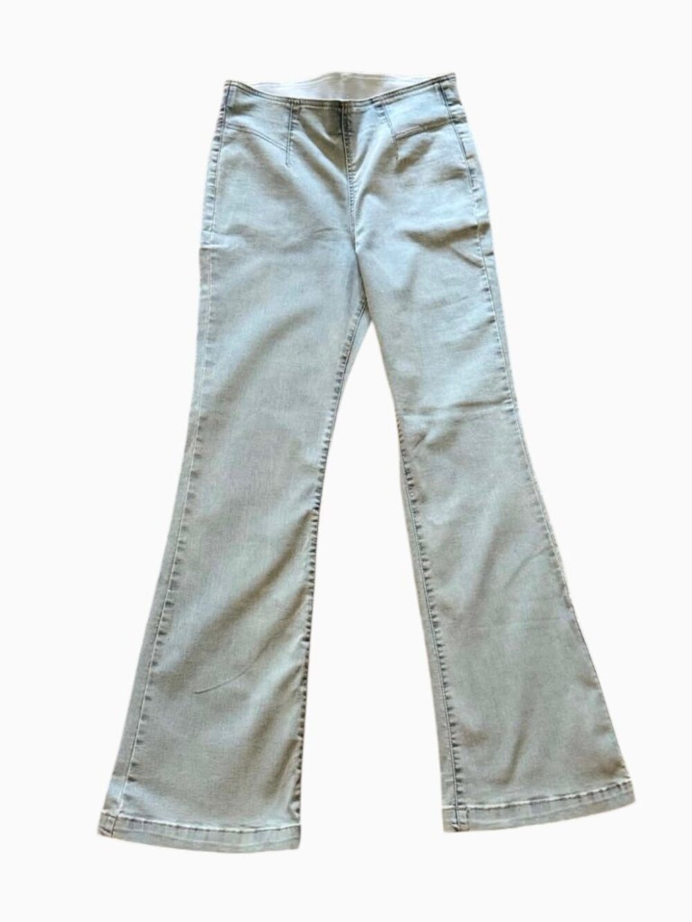 Knox Rose High-Rise Pull-On Flare Jeans